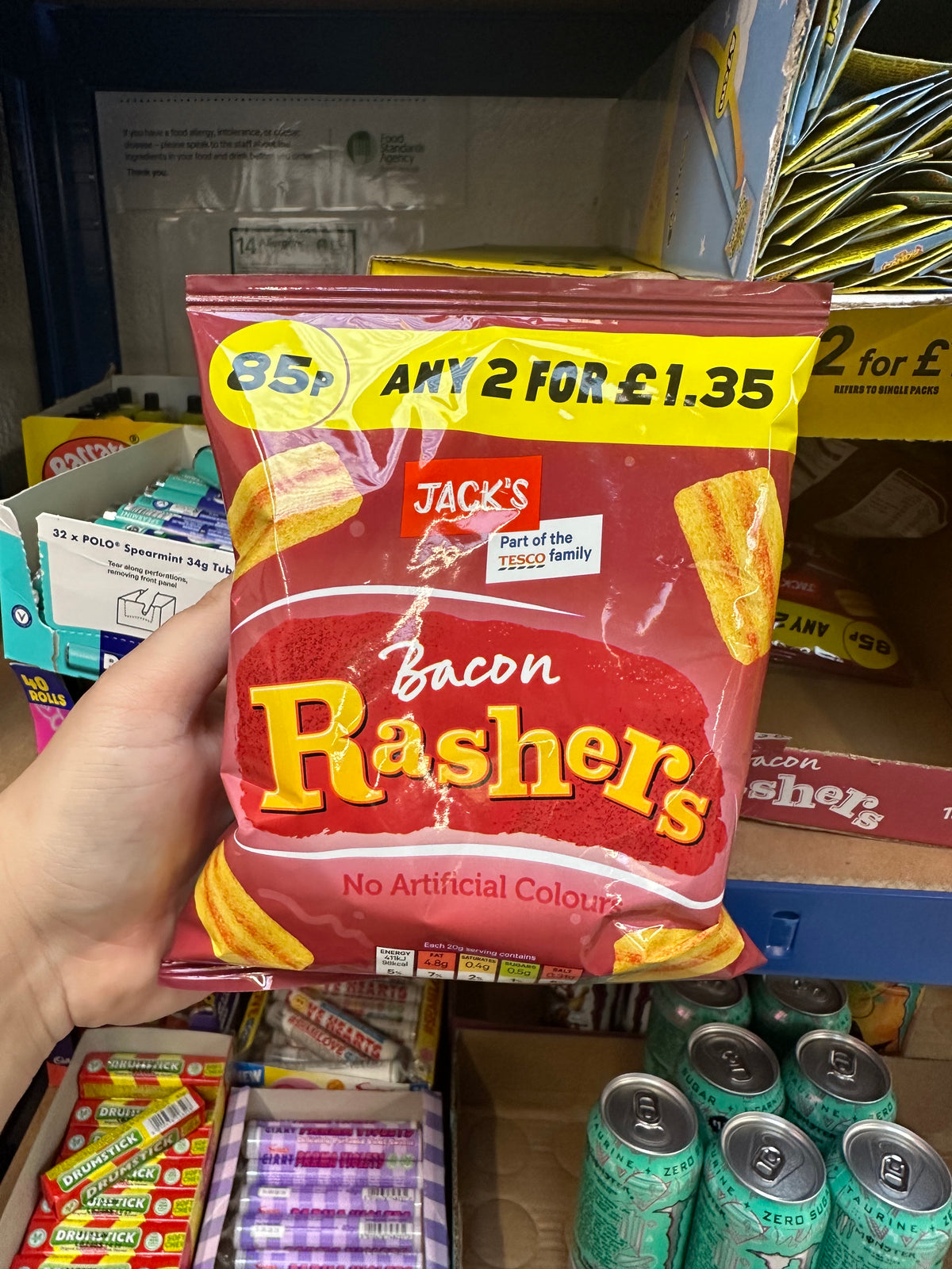 Bacon Rashers Crisps