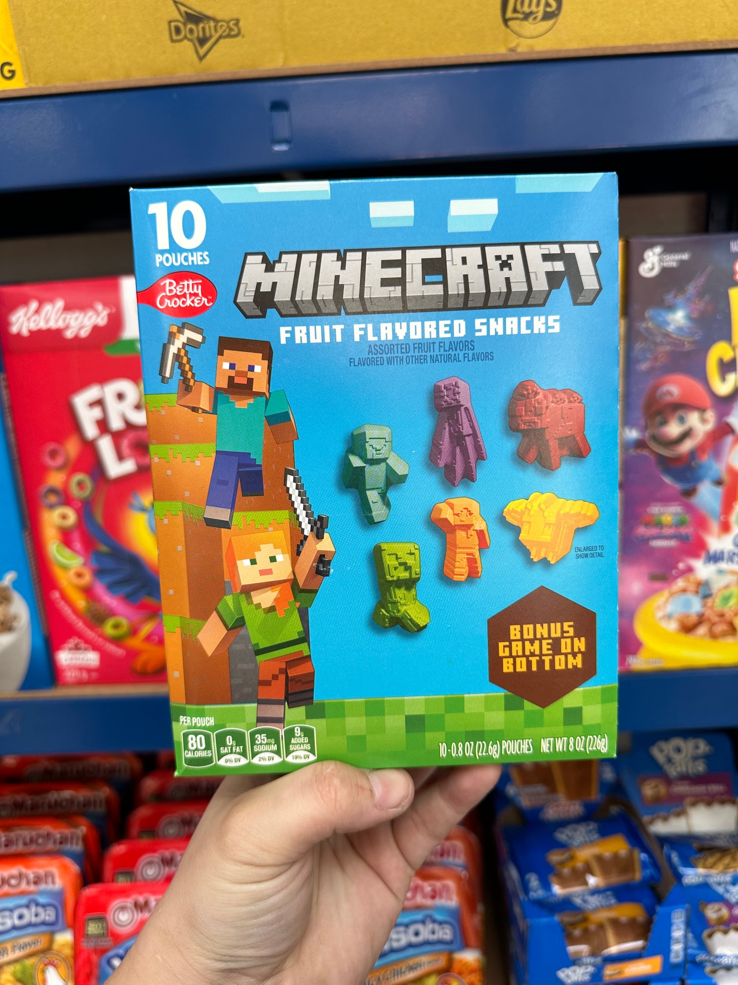 Betty Crocker Fruit Snacks Minecraft 10Pk 8oz (226g)