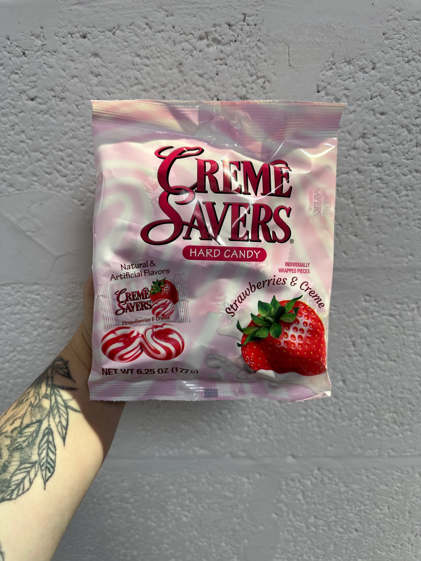 Creme Savers Hard Candy Strawberries & Cream