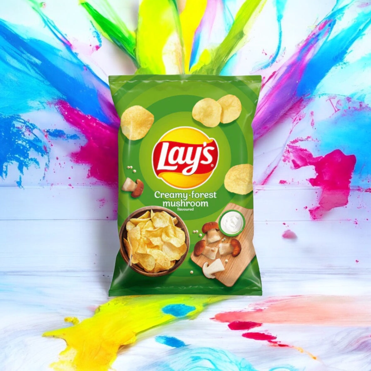 Lays Mushroom & Cream Crisps 130g