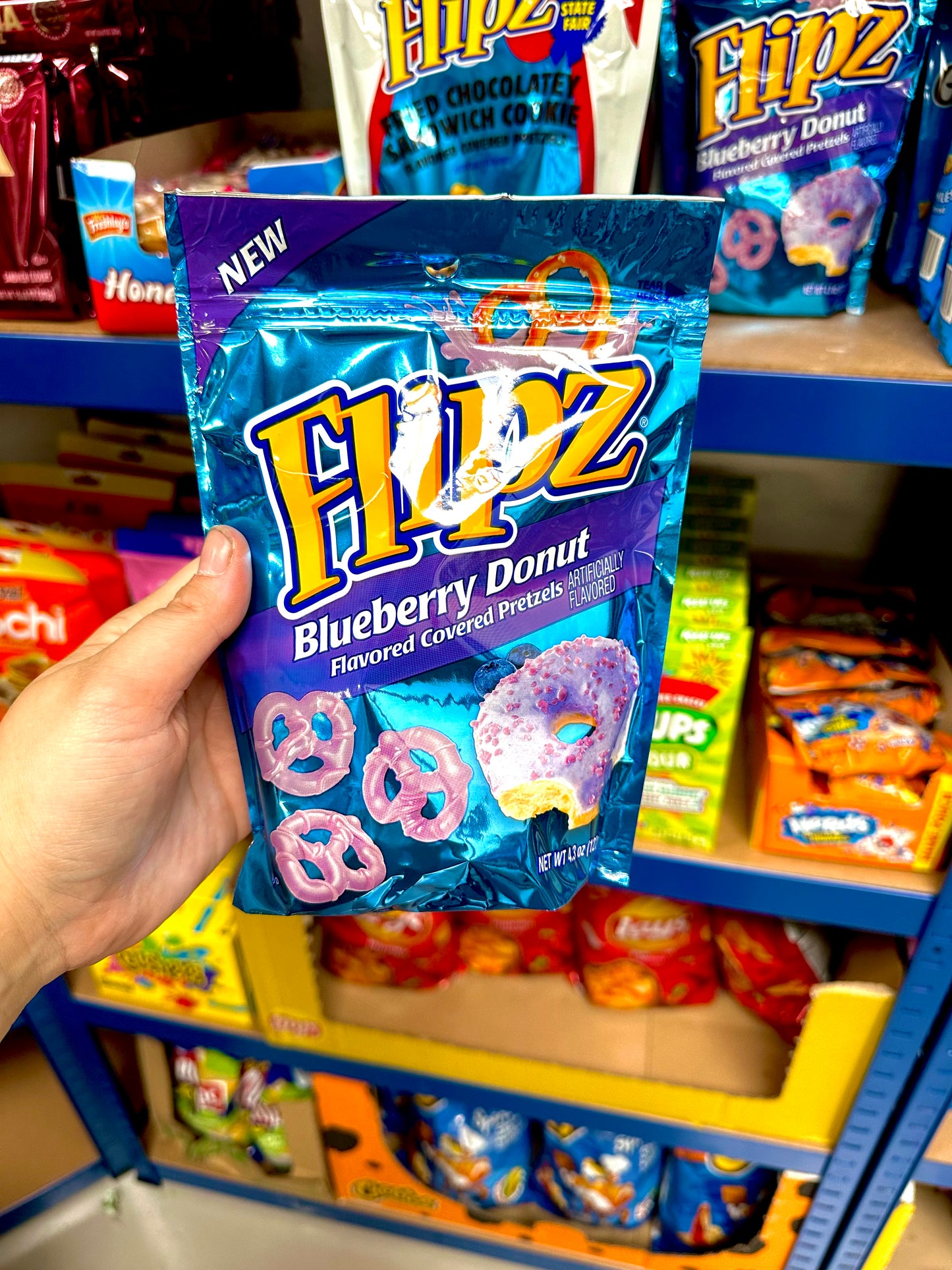 Flipz Blueberry Donuts Pretzels USA