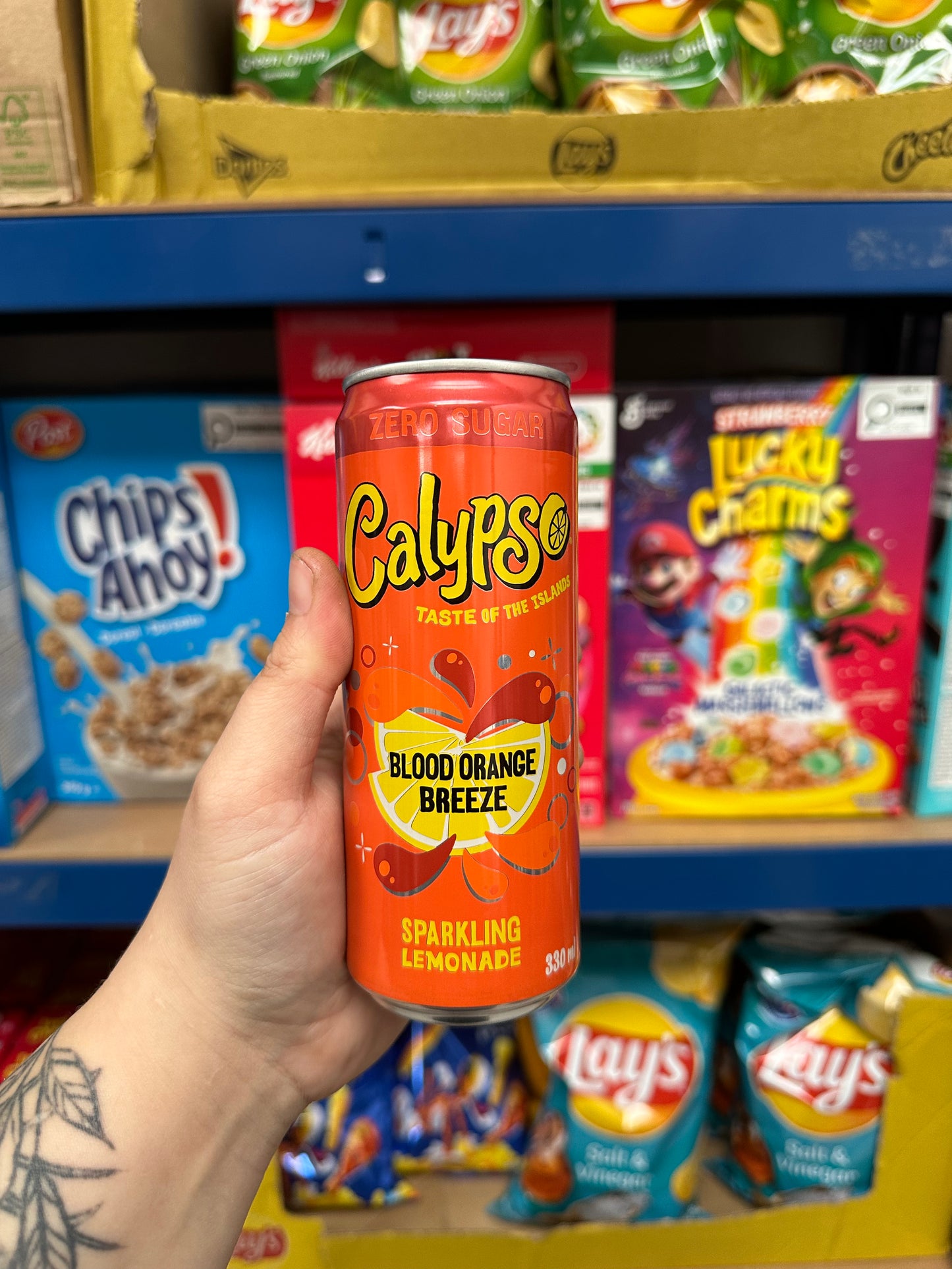 Calypso Blood Orange Breeze Sparkling Lemonade Zero Sugar