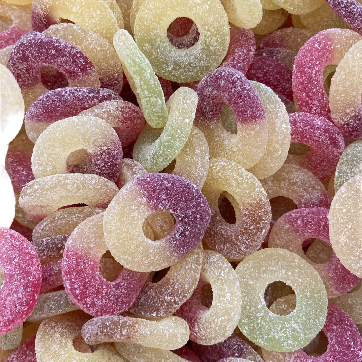 Frazer Sour Tropical Fruity Rings 100G