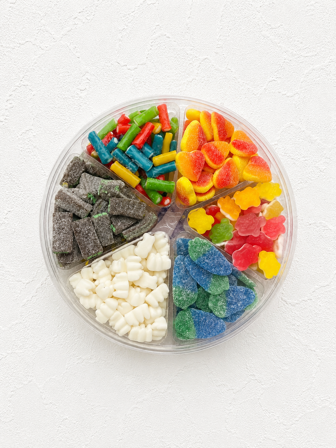 6 section sweet platter