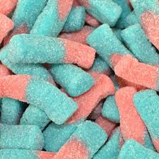 Pink & Blue Bubble-gum Bottles 100G – Peachy Sweets WM