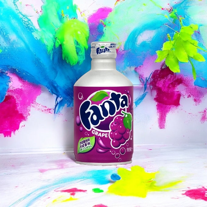 Fanta Grape Metal Bottle 300ml - Japan
