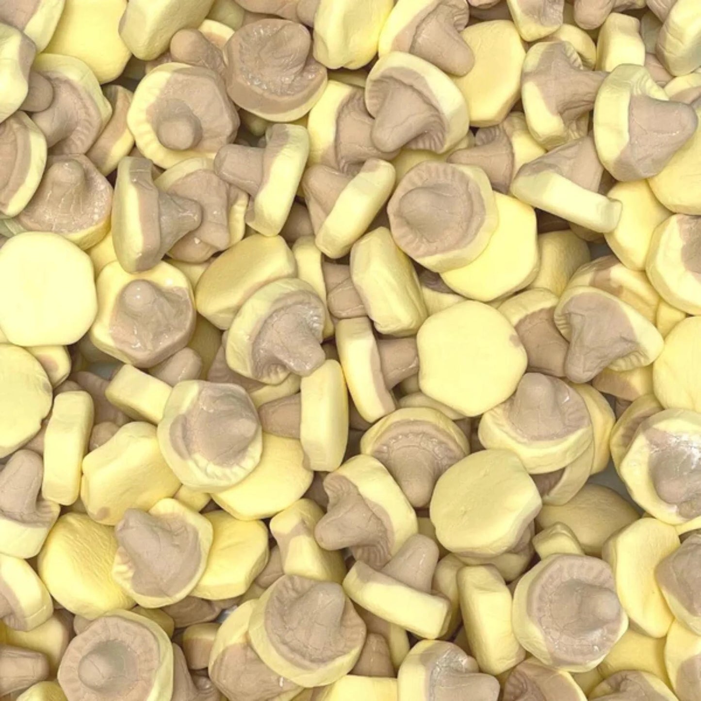 Banana & Caramel Foam Mushrooms 100G - Swedish