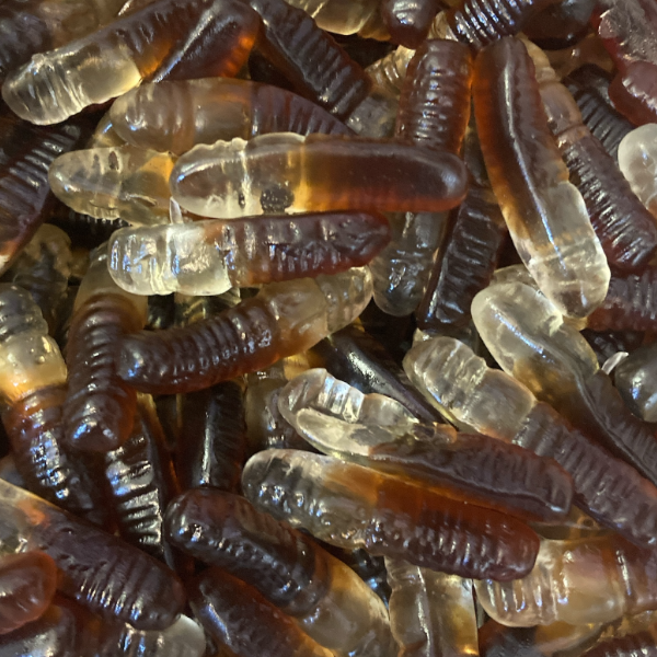 Cola & Lemon Gummy Worms 100G - Swedish