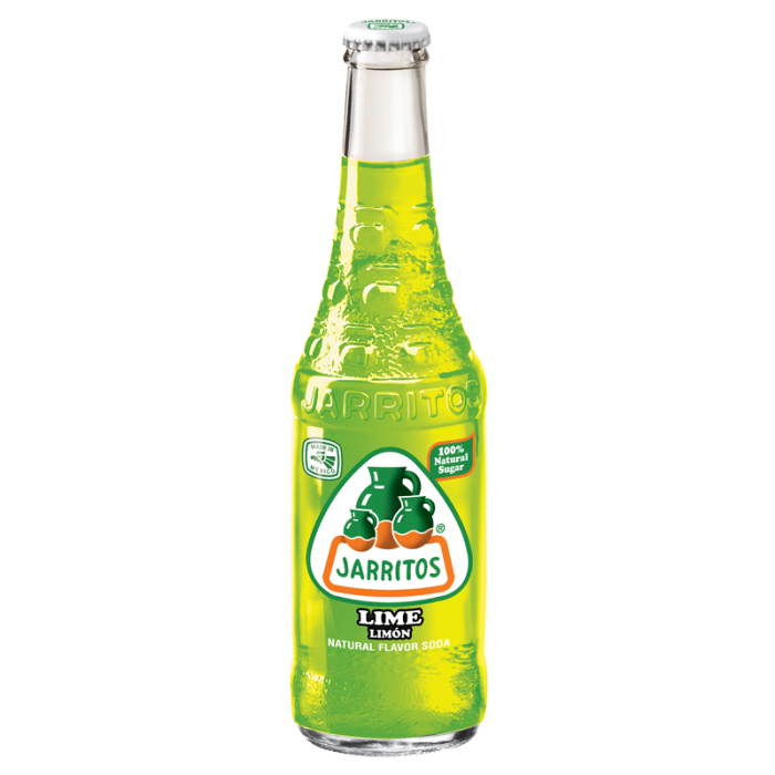Jarritos Lime Flavour Glass Bottle Mexican 370ml