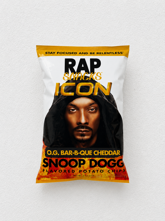 RAP Snacks Snoop Dogg O.G. Bar-B-Que Cheddar