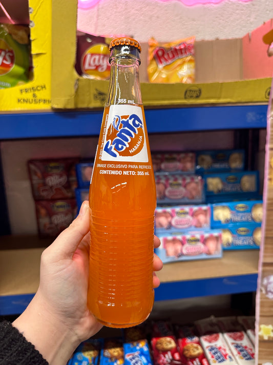 Fanta Orange Glass Bottle - Mexican 355ml