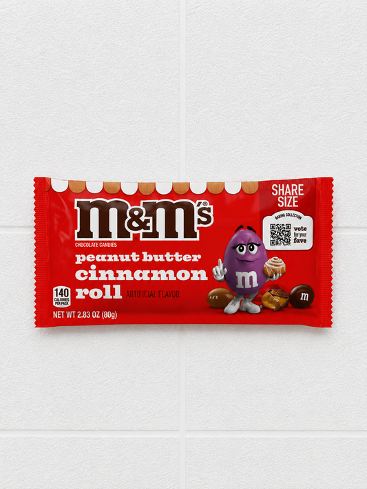 M&M Peanut Butter Cinnamon Roll Share Size - USA