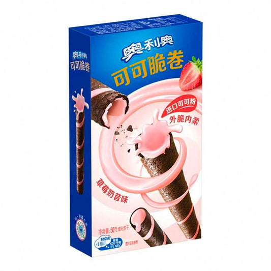 Oreo Cocoa Crisp Roll Strawberry Shake - Chinese