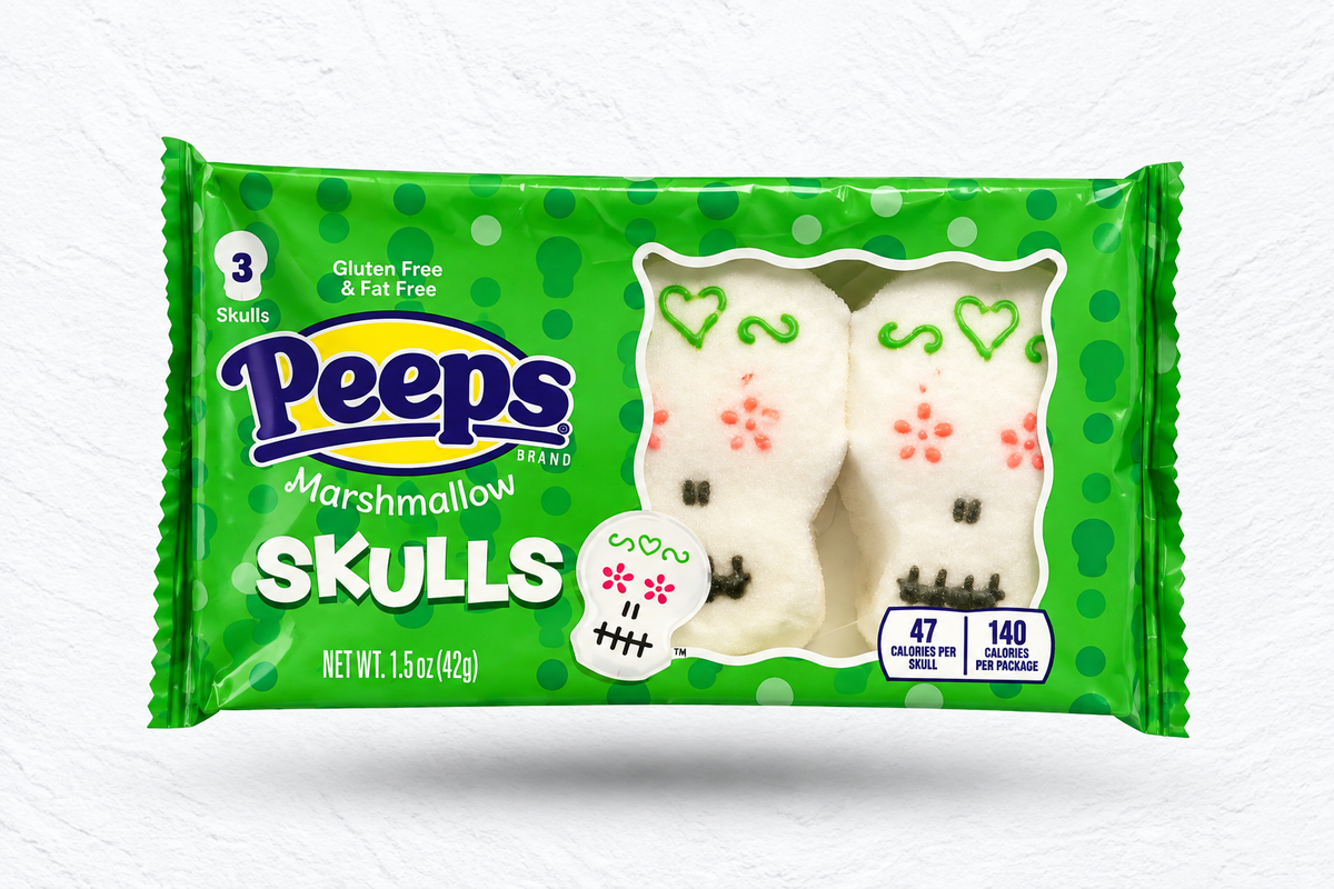 PEEPS MARSHMALLOW SKULLS [3 PACK] (USA)