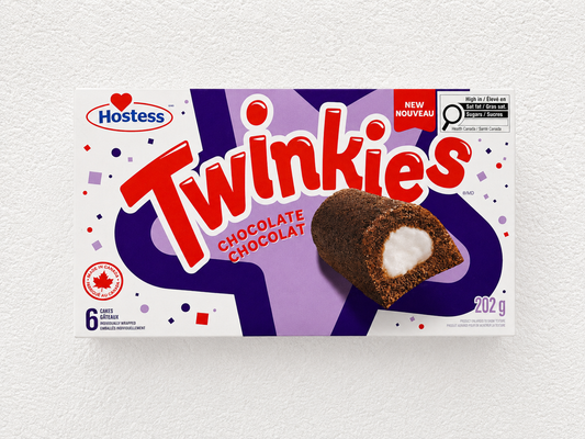 Hostess Twinkies Chocolate 6 Cakes 202G (CANADA)