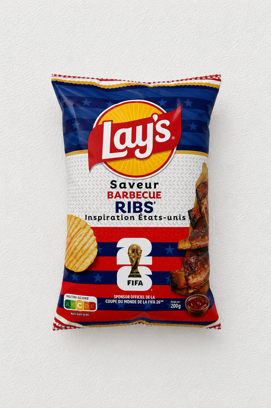 Lays BBQ Ribs Crisps 120G (FRANCE)