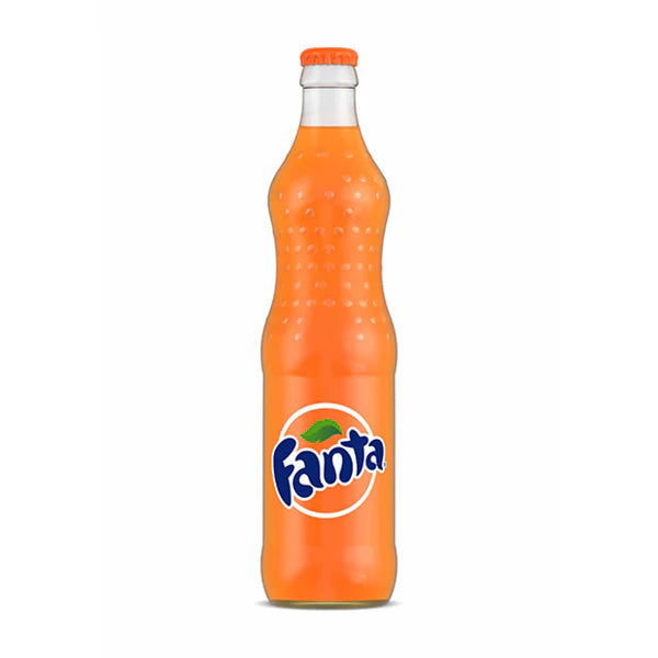 Nigerian Fanta Orange Glass Bottle