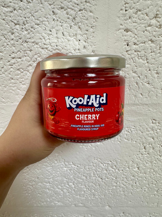 Kool Aid Pineapple Pot Cherry Glass Jar Single Jar
