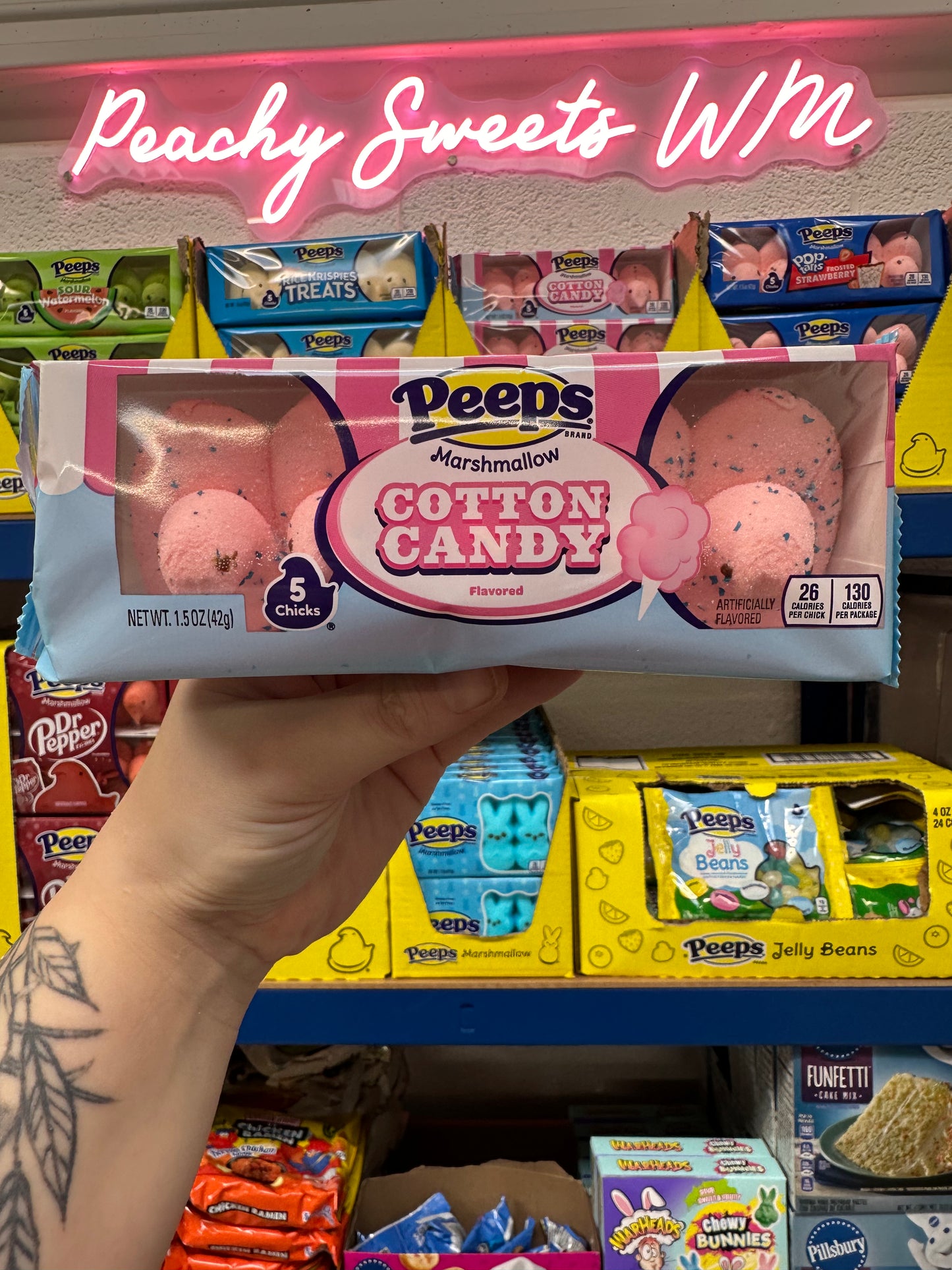 Peeps Cotton Candy Marshmallow Chicks 5PK