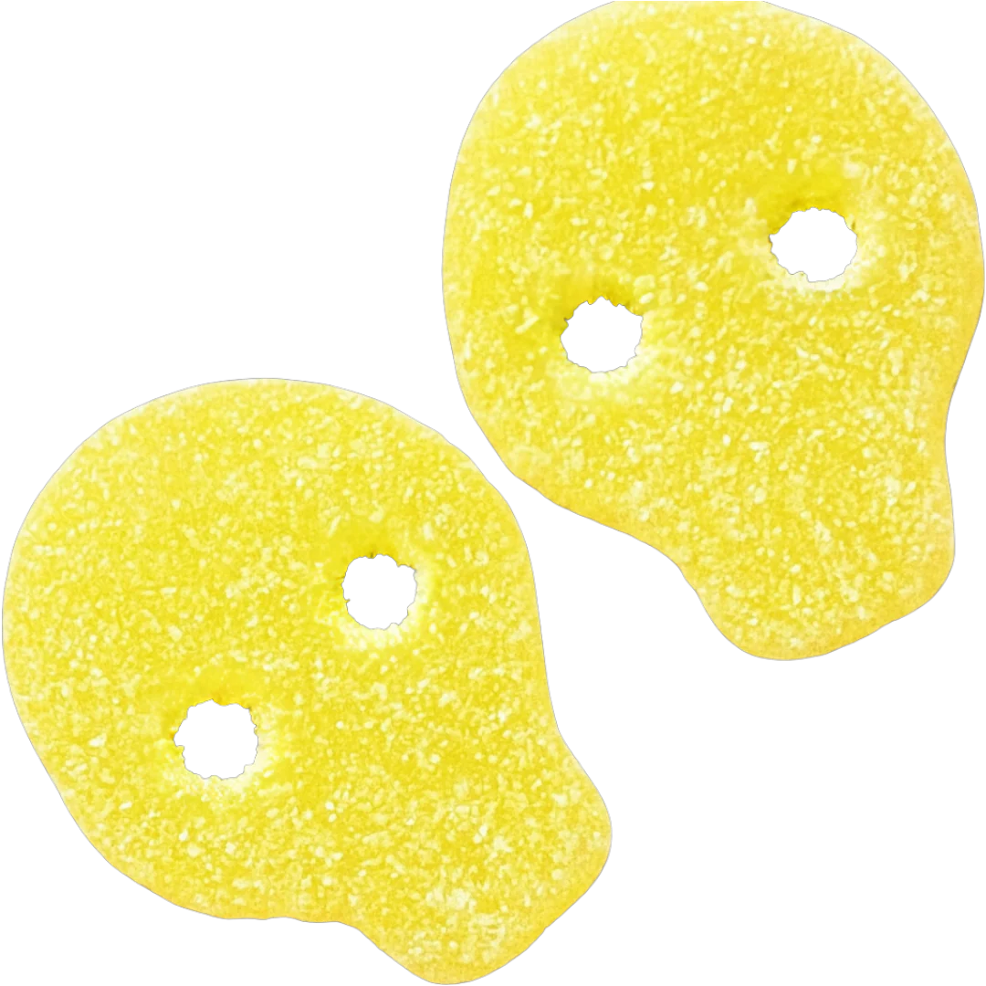 Fizzy Pineapple Skulls 100G (Vegan) (Halal)