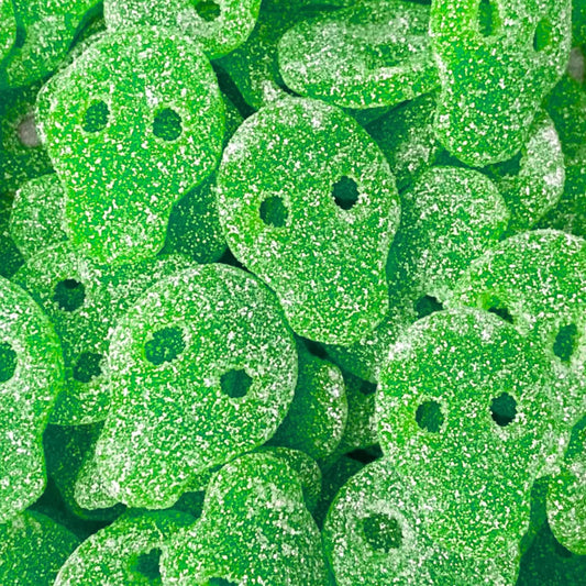 Fizzy apple skulls 100g (Vegan) (Gluten Free)