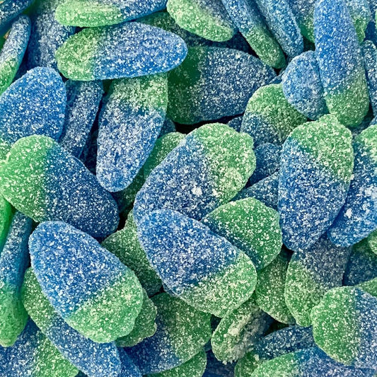 Giant Sour Blue Raspberries 100g (V)