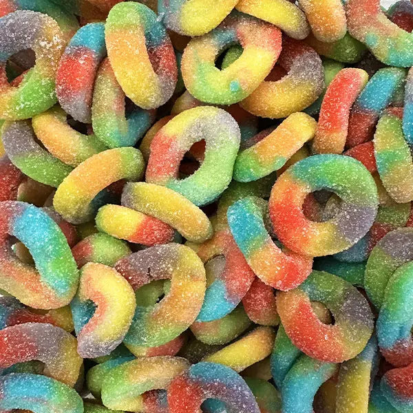Fizzy Rainbow Rings 100G (Halal)