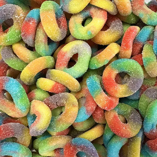 Fizzy Rainbow Rings 100G (Halal)