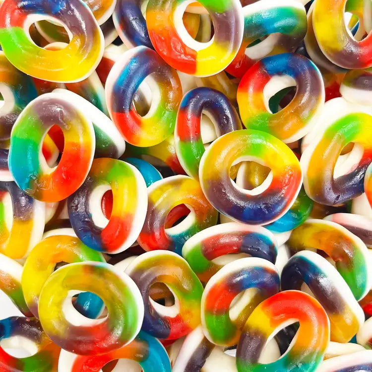 Gummy Rainbow Rings 100G (Halal)