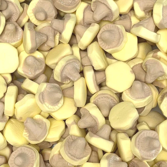 Swedish Banana Caramel Foam Mushrooms 100G