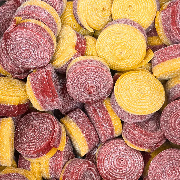 Fizzy Strawberry and Lemon Candy Belts 100G