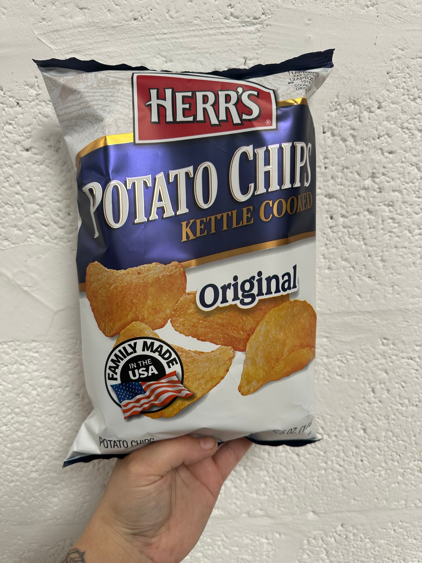 Herr's Kettle Cooked Original Chips (142g)