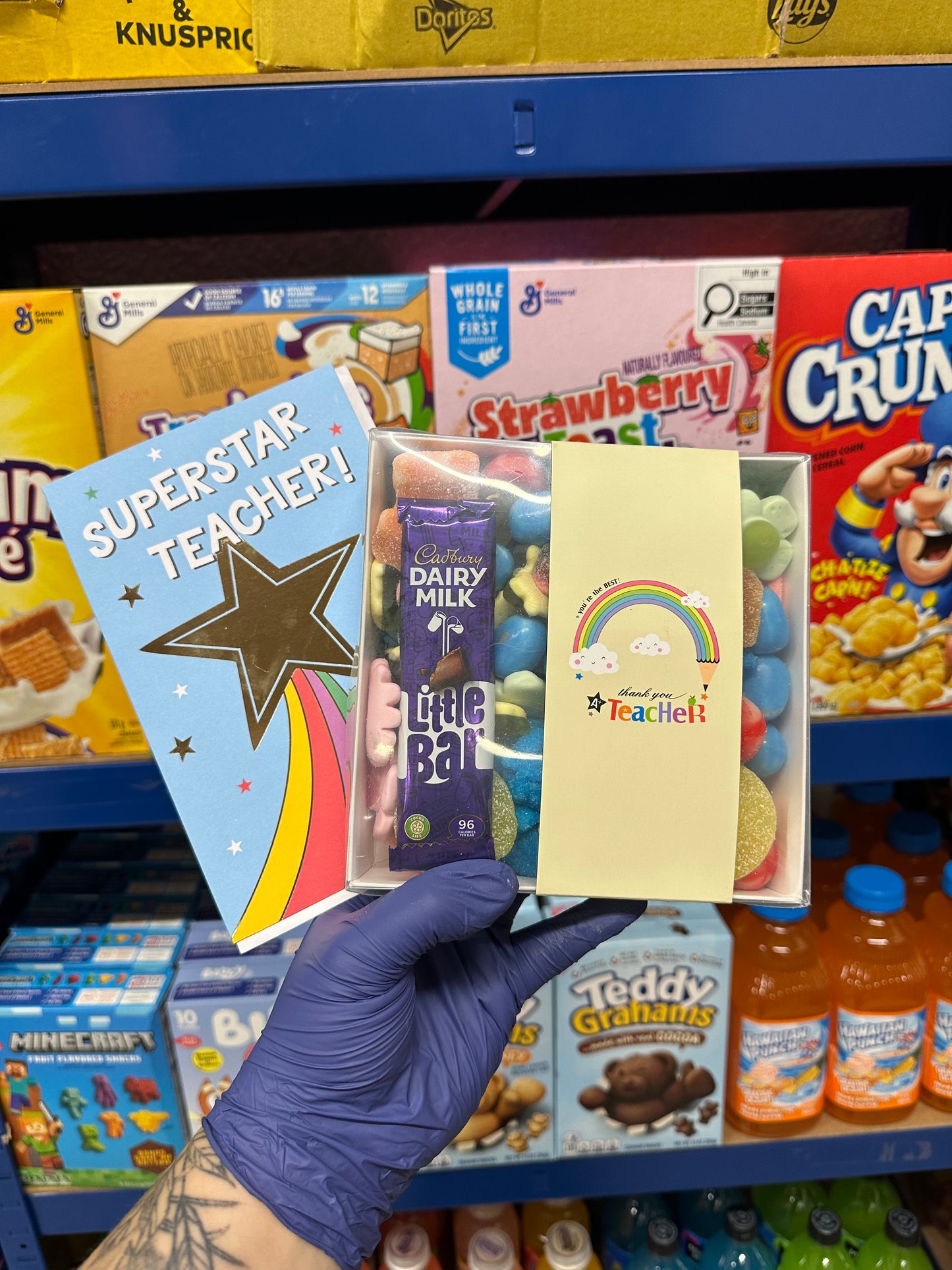 Teacher Sweet Gift Box & Chocolate With Greeting Card