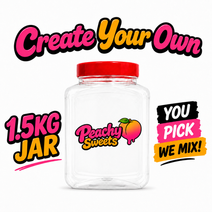 Peachy Sweets - Create Your Own 1.5KG Mix (Jar)