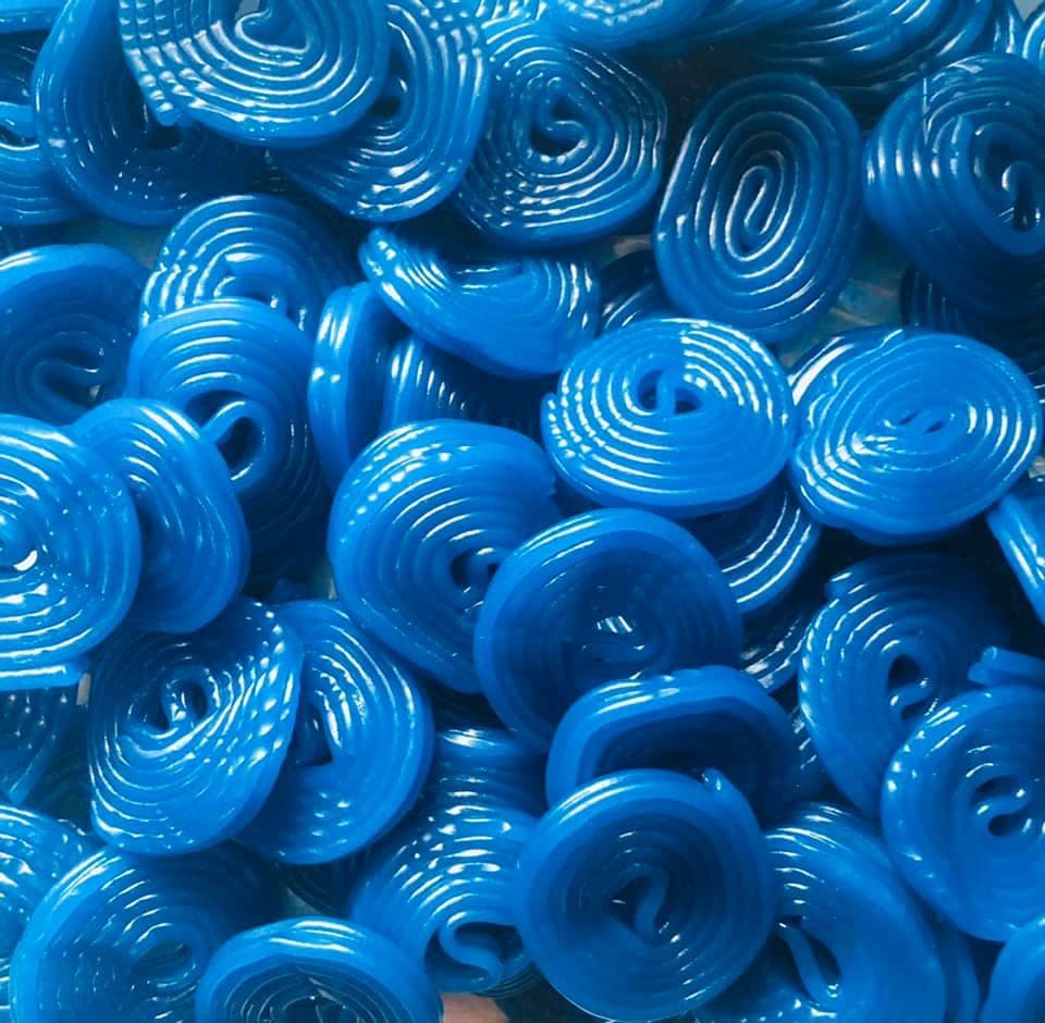 Blue raspberry wheels 100g