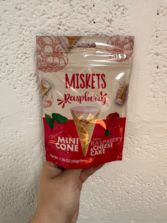 Miskets Waffle Cones - Raspberry & Cheesecake