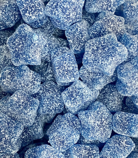 Fizzy Blue Raspberry Stars 100G (Vegan)