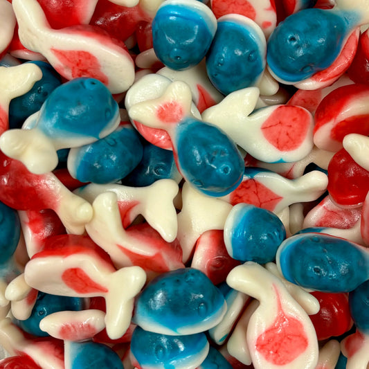 Jelly Filled Whales 100G (Gluten Free)