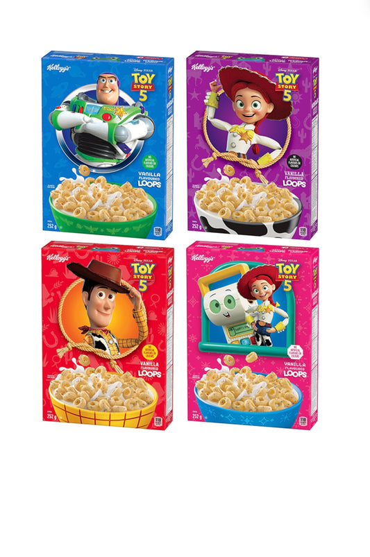 Kelloggs Toy Story 5 Vanilla Loops - Canadian